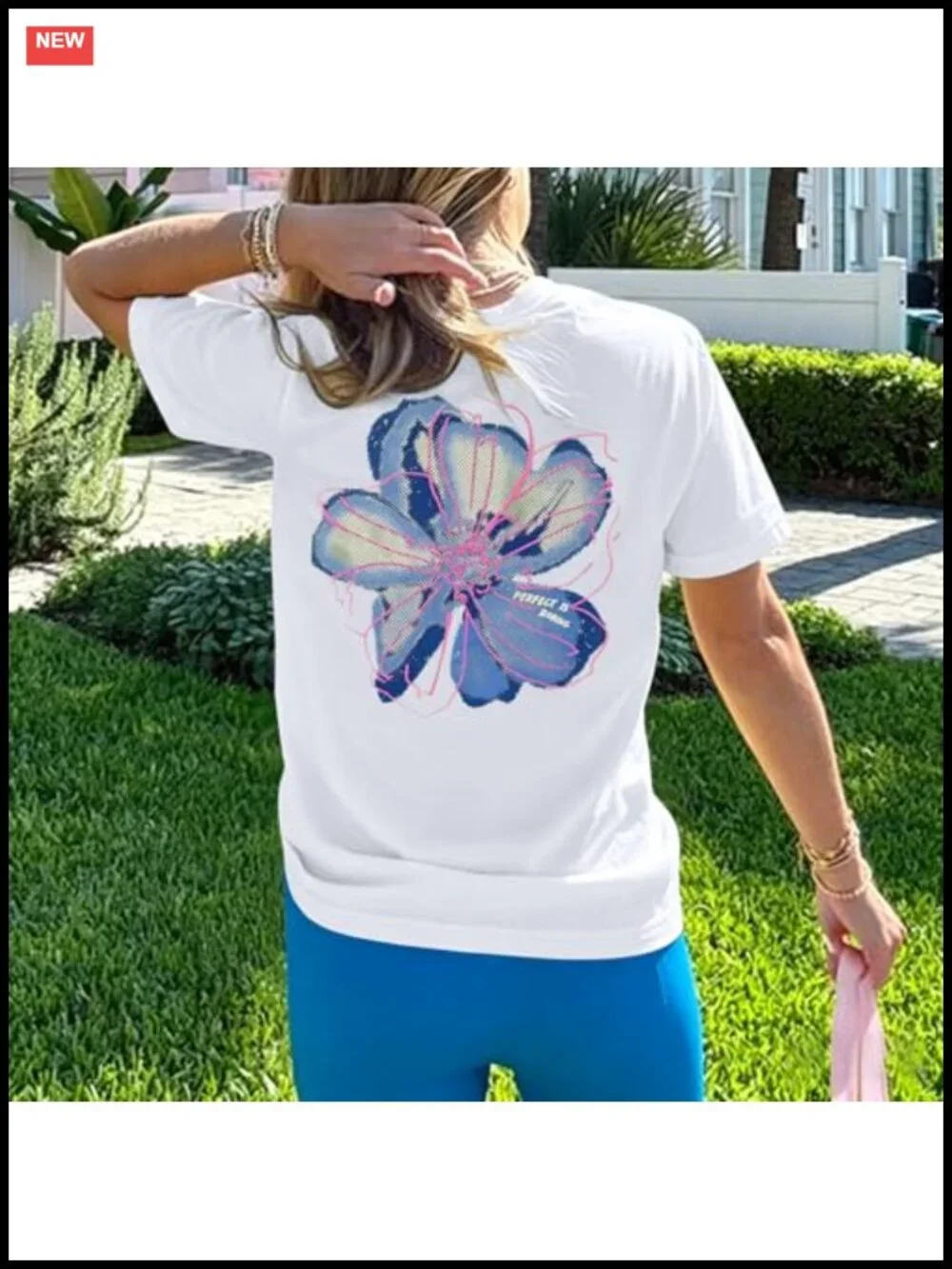 Floral Hawaiian Graphic Tee for Women Summer Beach Vacation Top
